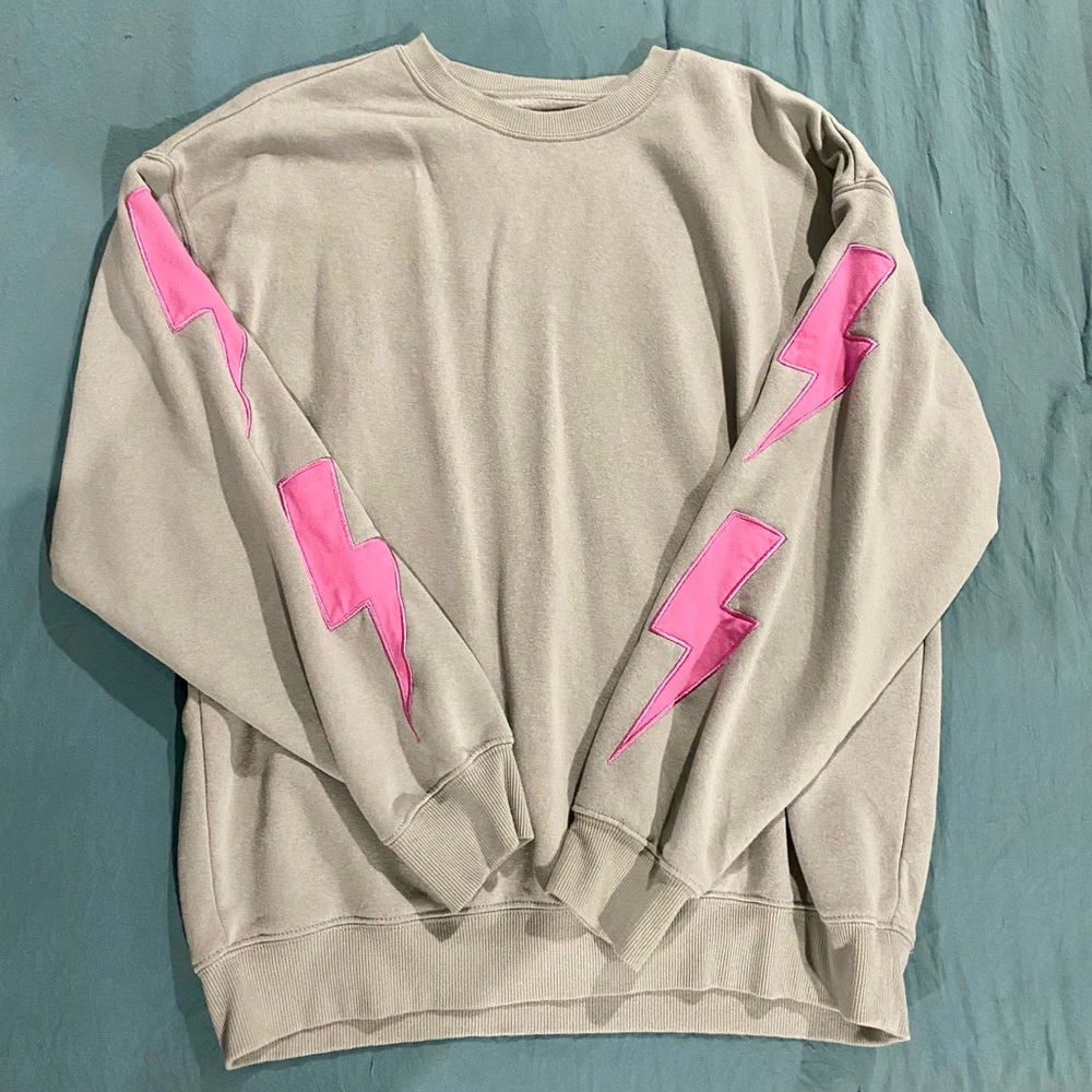 Pink Lightning Bolt Sweatshirt